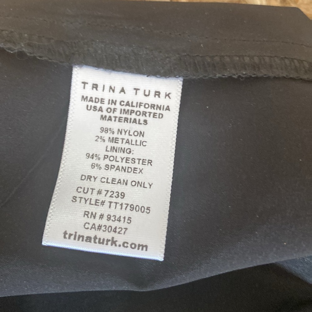 Trina Turk xs sleeveless shift dress gold and black - Picture 9 of 11